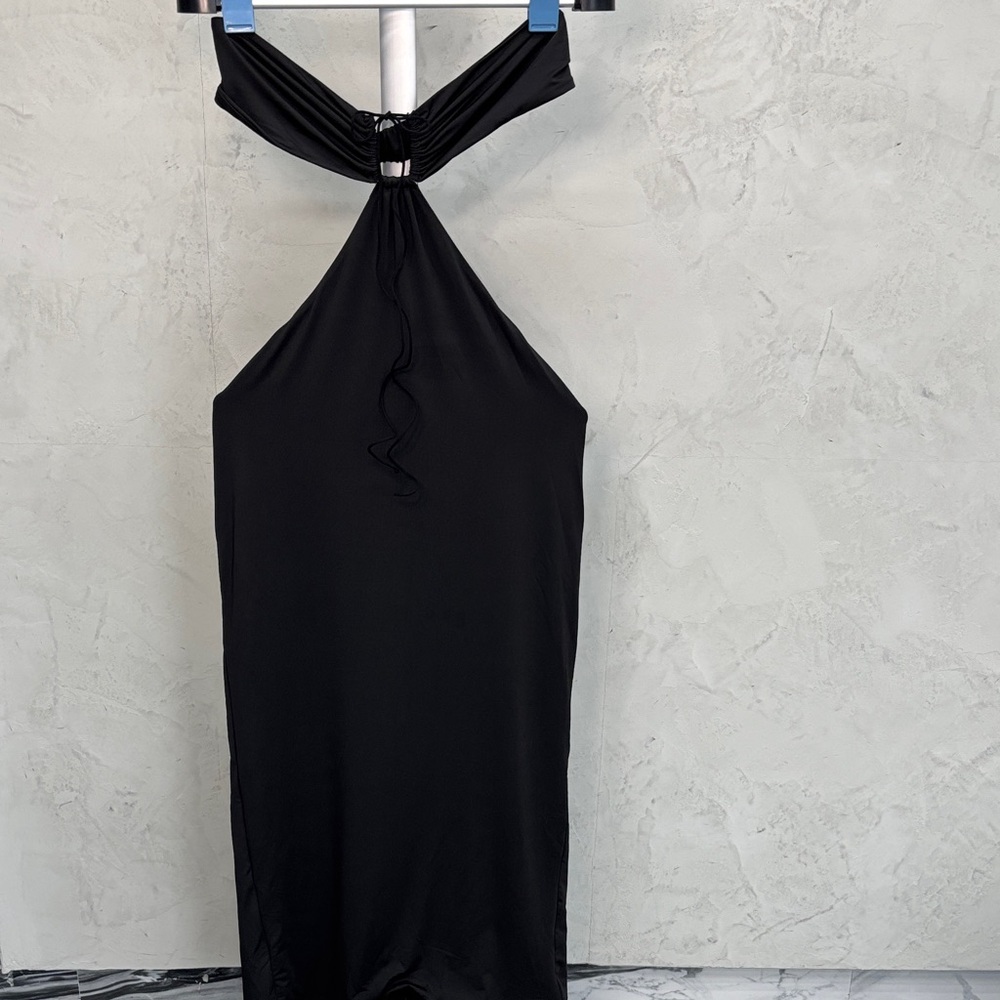 Fashion Nova Black Backless Dress